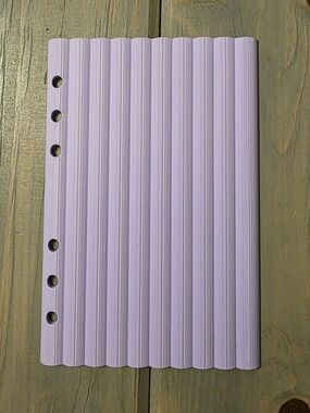 A6 3D PRINTED Lilac Ribbed Plastic dashboard